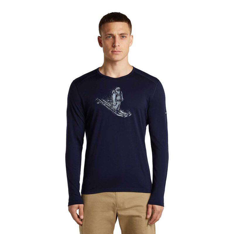 Icebreaker M Merino 200 Oasis LS Crewe Skiing Yeti image number 4